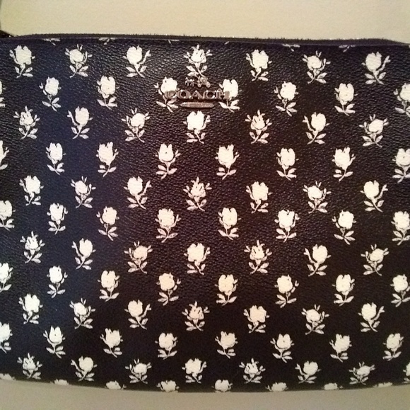 Coach Handbags - Coach Badlands Floral Americana Black Crossbody